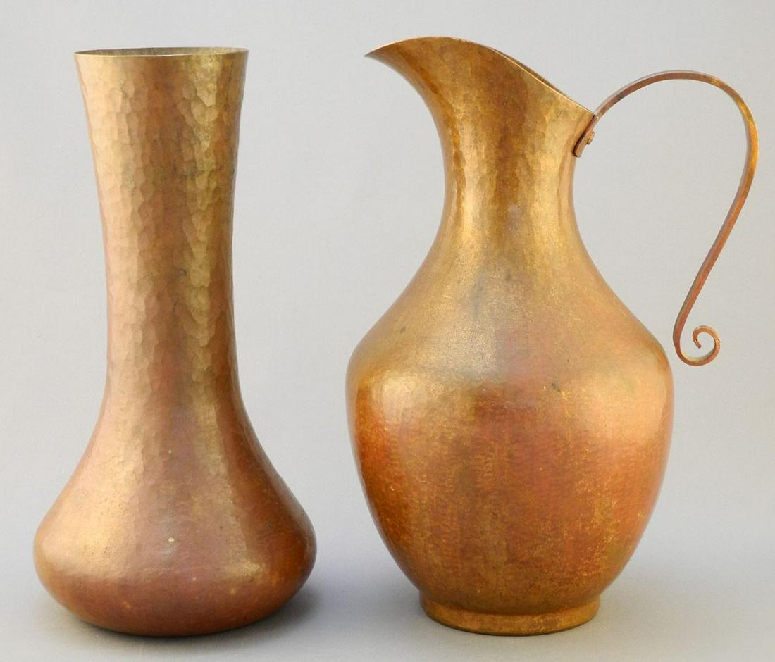 2 Santa Clara Del Cobre Copper Vessels attributed to (1 of 3)