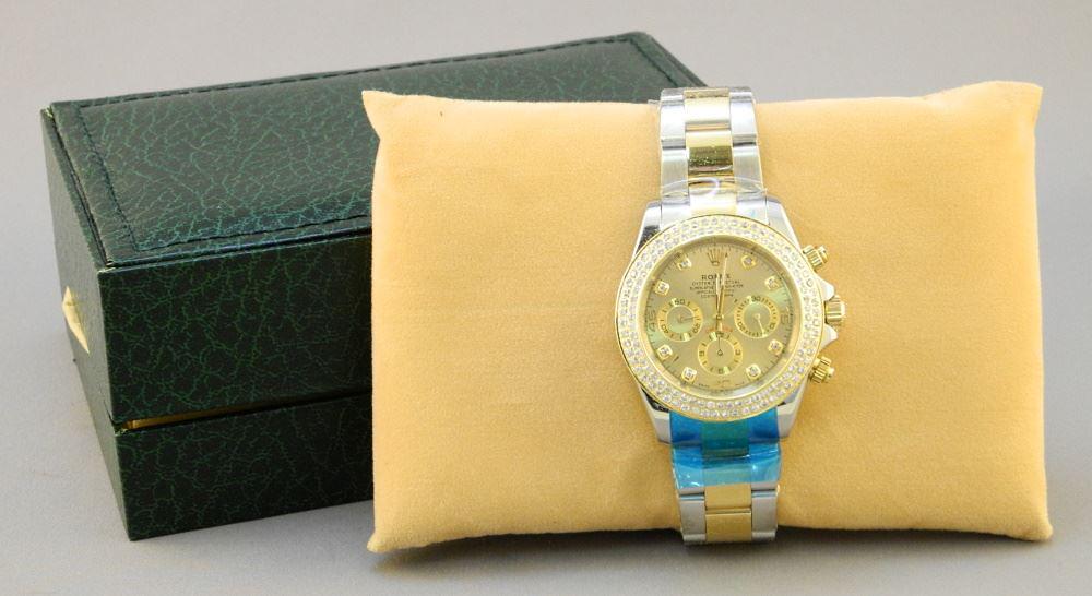 Reproduction Rolex Wristwatch in Case.: Reproduction Rolex Wristwatch in Case.