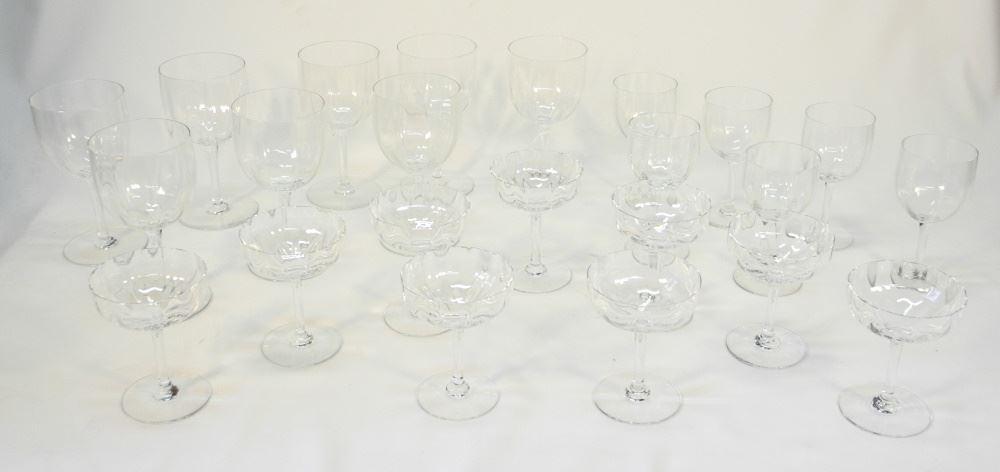 Group of Baccarat Crystal Stemware, 3 sizes. (1 of 4)