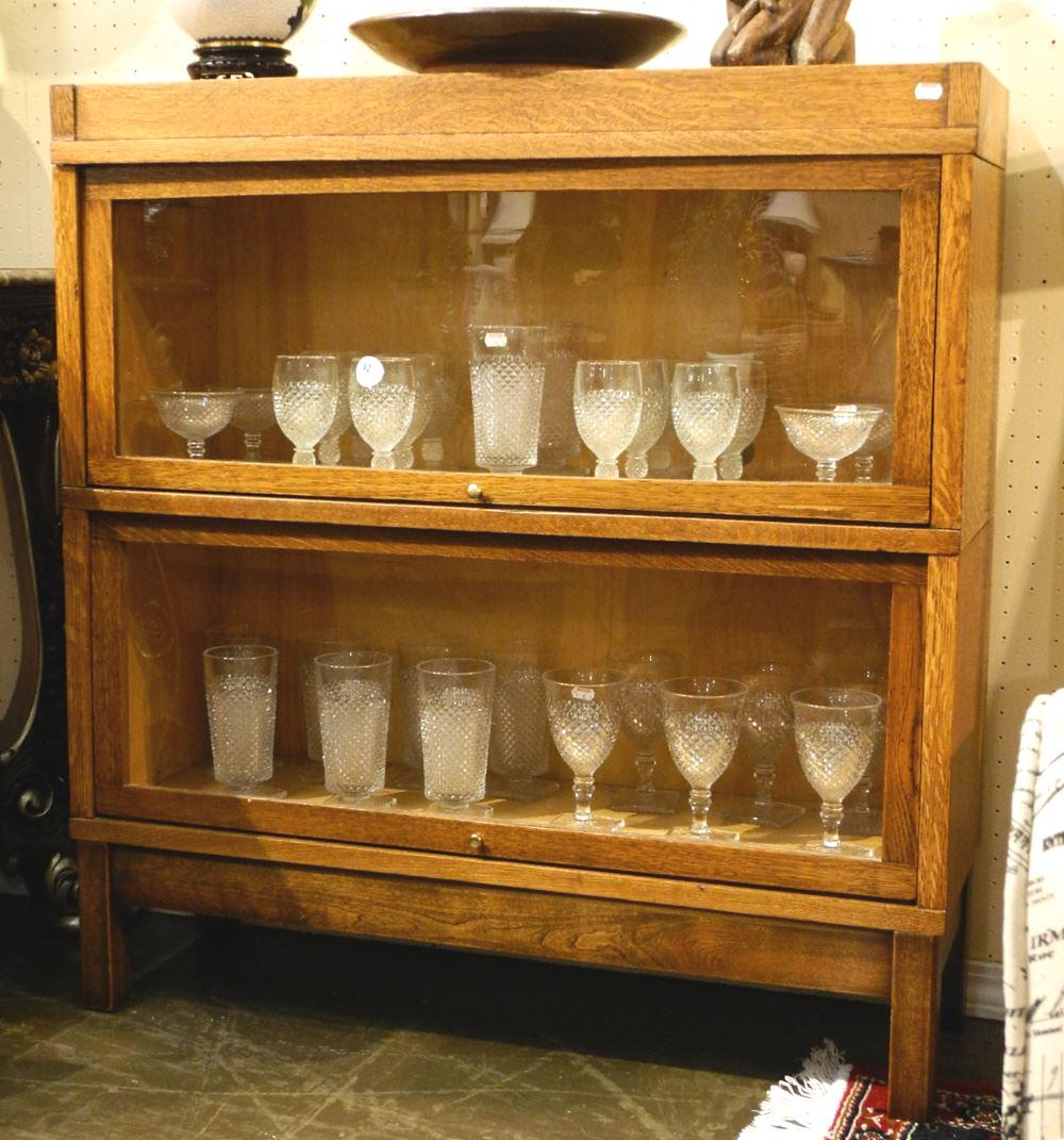 2 Section Barristers Bookcase. (1 of 4)