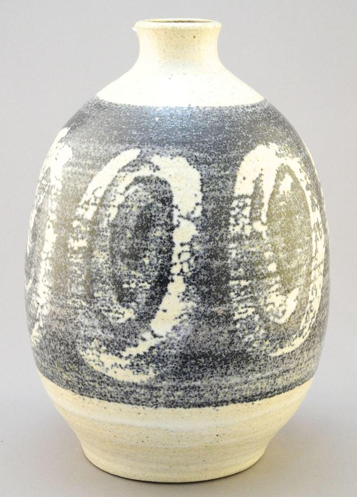 Kakinuma Pottery Vase, 8 1/2" high. (1 of 2)