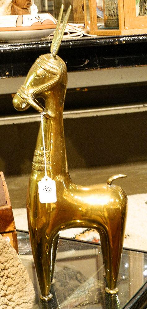 Brass Horse Figure, 20" high. (1 of 1)