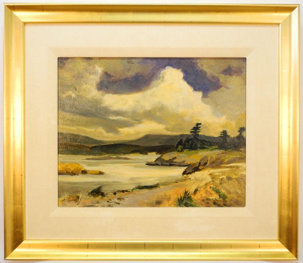 Oil on Board signed (Peter) Dowgalenko, 15 1/2" x 19 (1 of 4)