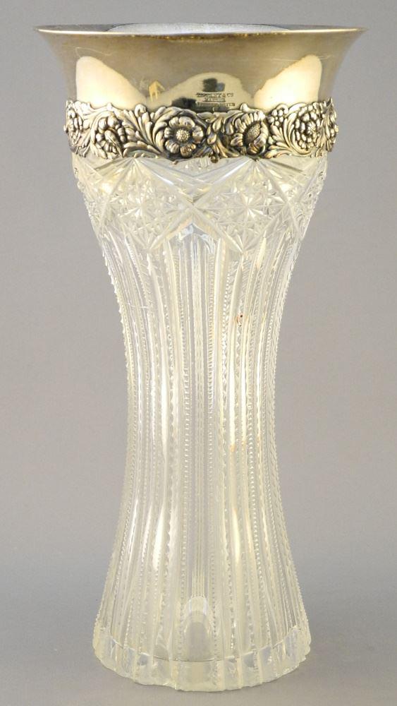 "Tiffany & Co. Makers Sterling Silver" Rimmed Crystal (1 of 4)