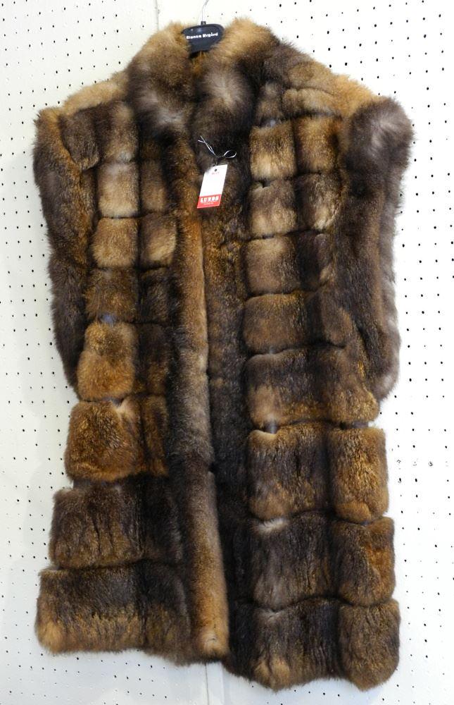 Long Synthetic Fur Vest.: Long Synthetic Fur Vest.