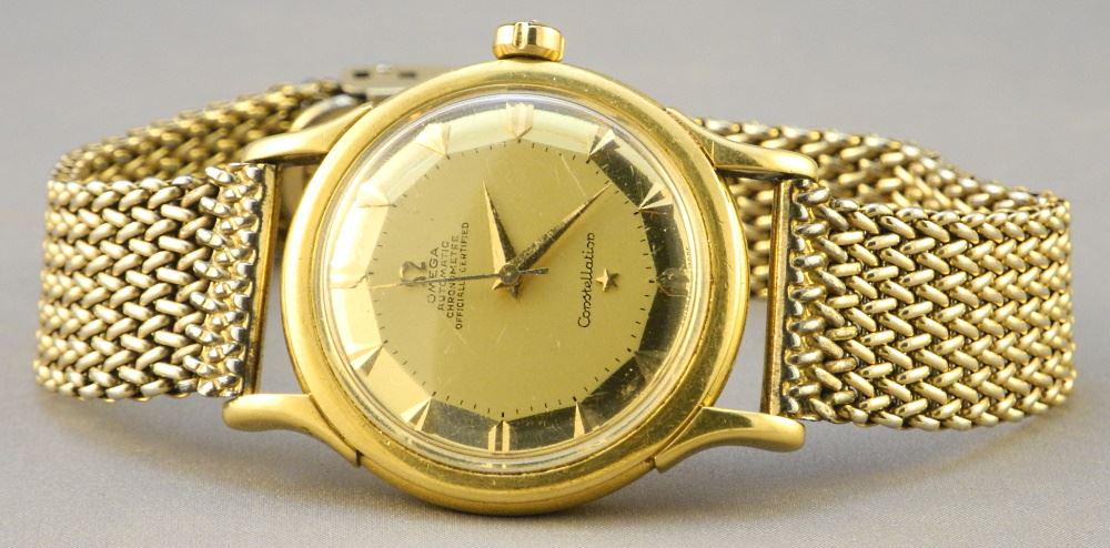 1950's Gold Omega Constellation with PiePie-Pan Dial. (1 of 3)