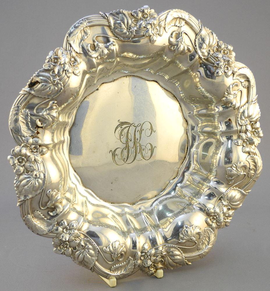 Whiting Sterling Silver Bowl, 195 grams, 1 3/4 x 8 3/4" (1 of 3)