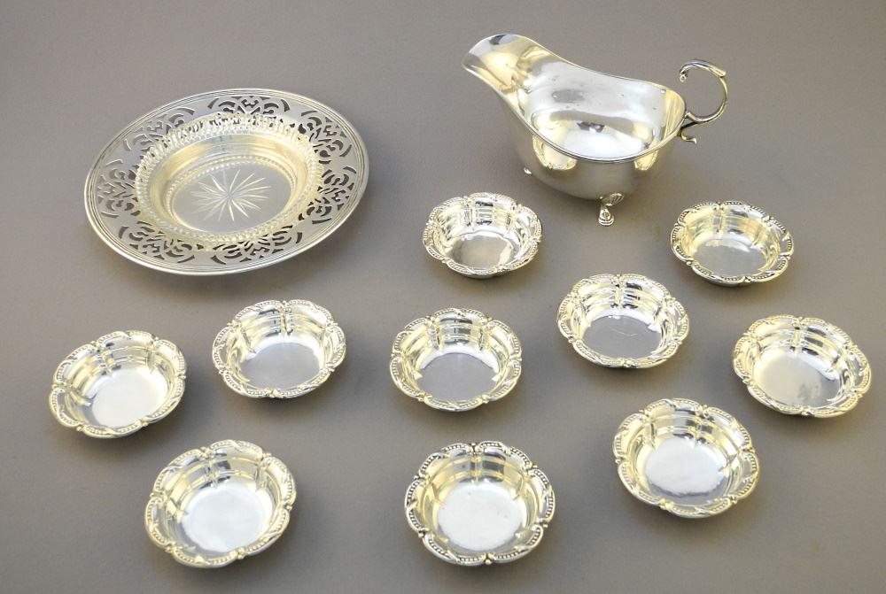 Sterling Silver: Mappin & Webb Dish/ Birks Sauce Boat/ (1 of 6)
