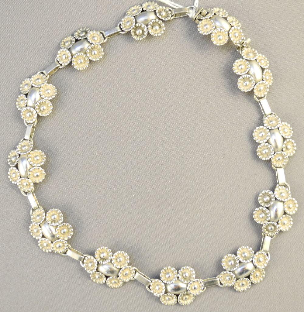 1940's 830 Silver Decorative Necklace. (1 of 3)