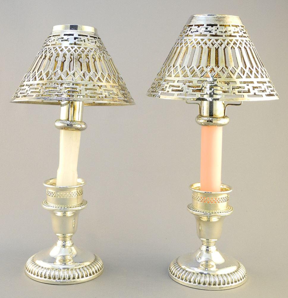 Pair of Birks Sterling Silver Candlesticks (4"H) with (1 of 4)