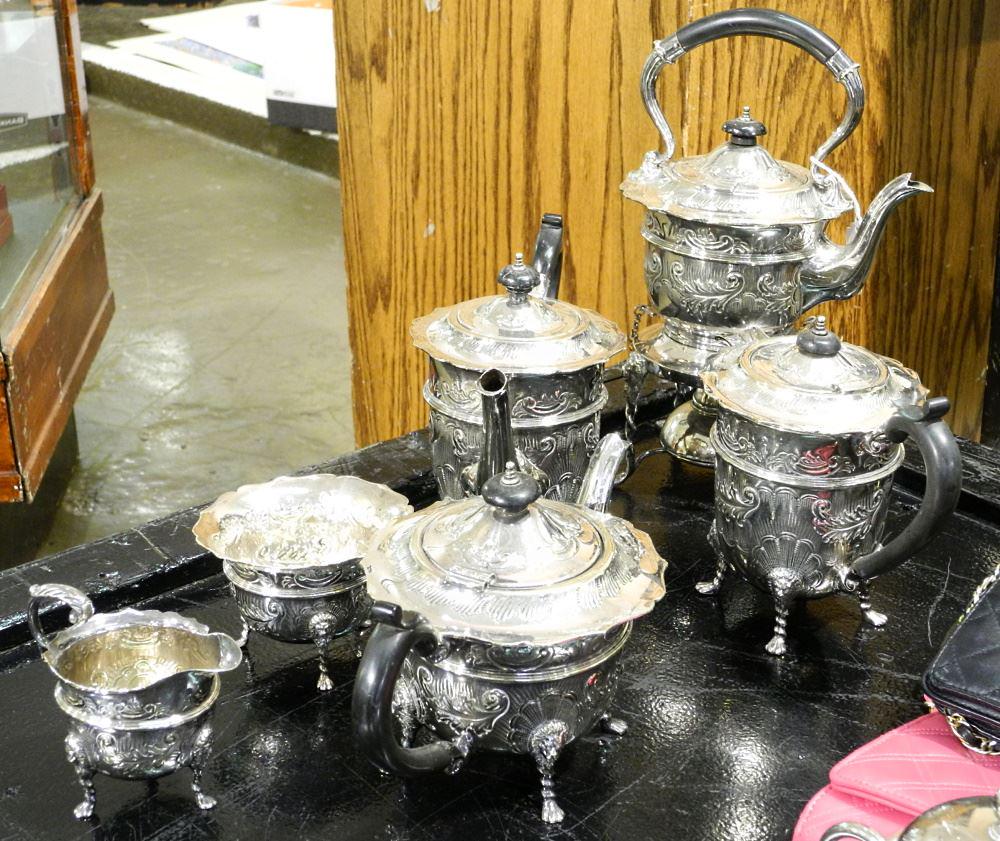 6 Piece Silver Plated Tea & Coffee Service. (1 of 3)