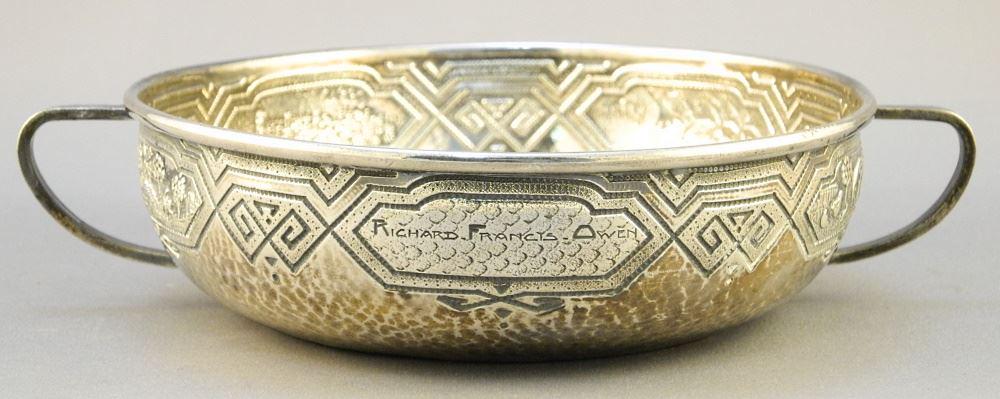 ATN Colombian .900 Silver Bowl, Inscribed, 7 1/2" wide, (1 of 6)