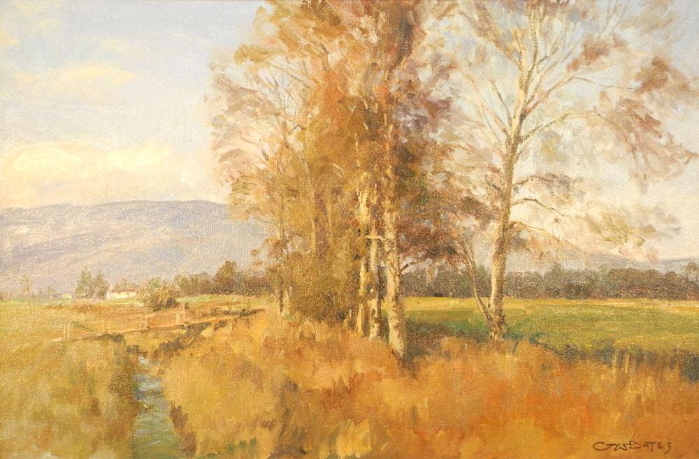 Oil on Canvas signed G.W. Bates, 20" x 30", "Pitt: Oil on Canvas signed G.W. Bates, 20" x 30", "Pitt Meadows".