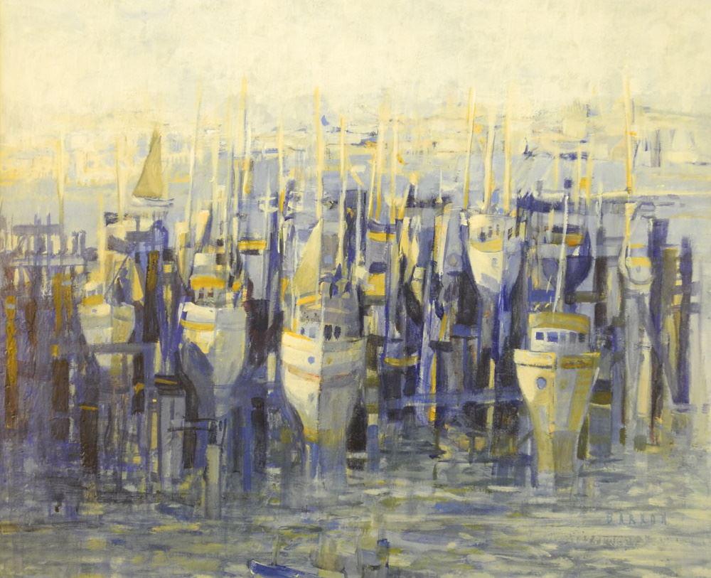 Acrylic on Board signed (Sid) Barron ,19 1/2" x 23 (1 of 5)