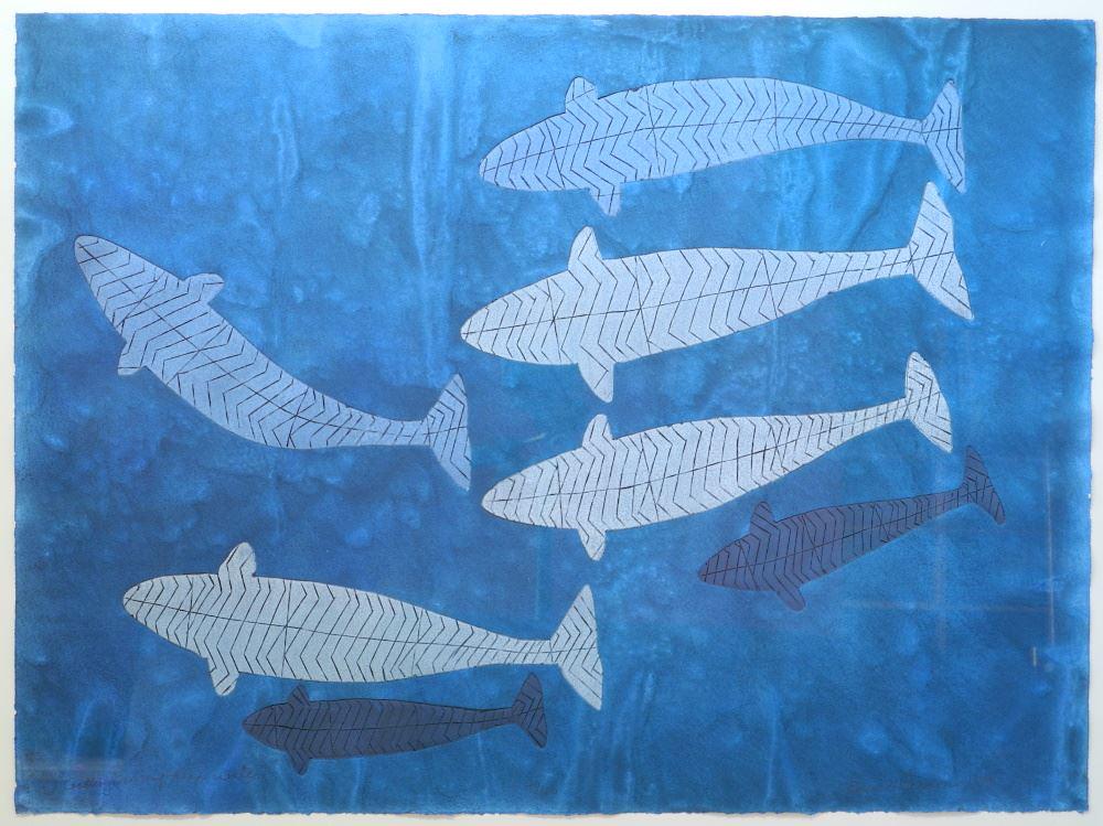 Colour Print signed Bruce Parsons 1979, 4/50, "Getting (1 of 4)