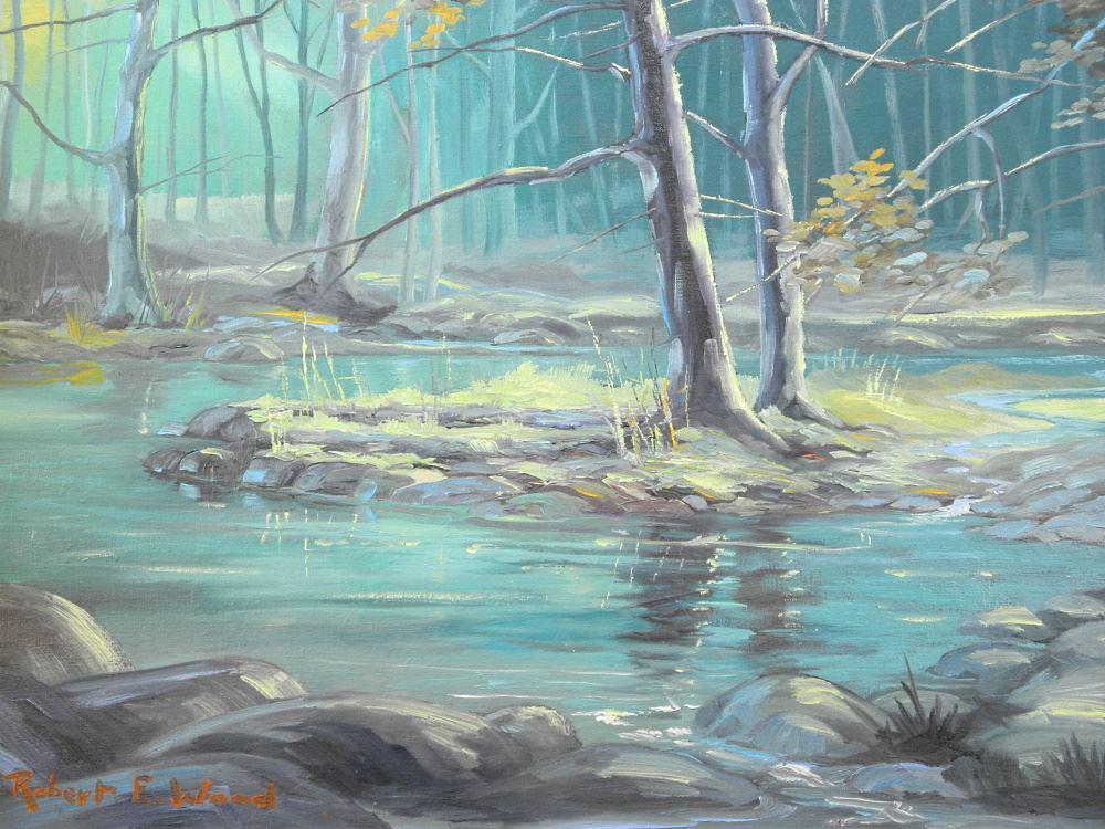 Oil on Canvas Board signed Robert E. Wood, 17 1/4" x 23 (1 of 4)