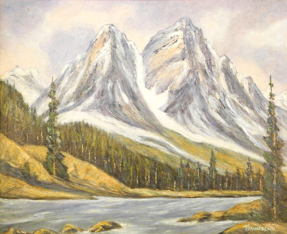 Oil on Board Signed (Willam) Townsend, 19 1/4" x 23 (1 of 5)