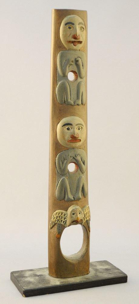 Model "Watchers" Totem Pole, 11 1/4" high. (1 of 3)