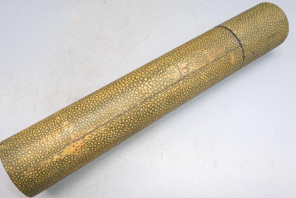 Tibetan Sutra Script Storage Tube with Cover, 12 1/2" (1 of 4)