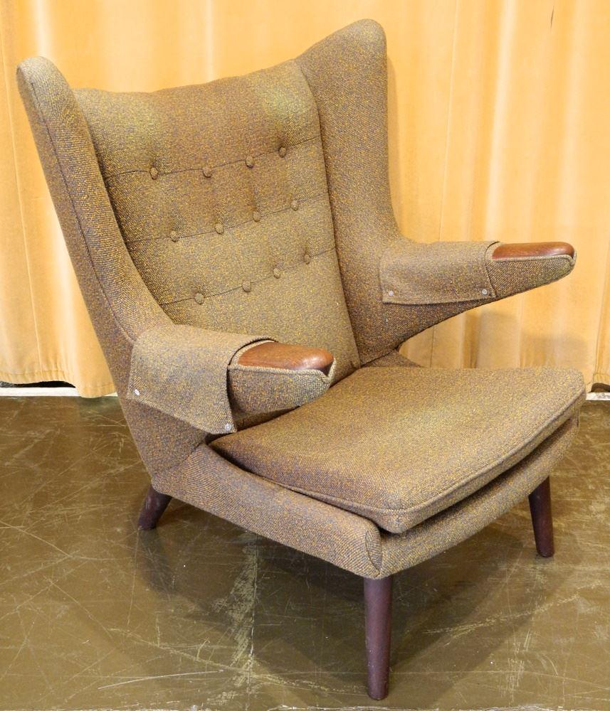 Papa Bear Chair signed A.P. Stolen, Designed by Hans J. (1 of 19)