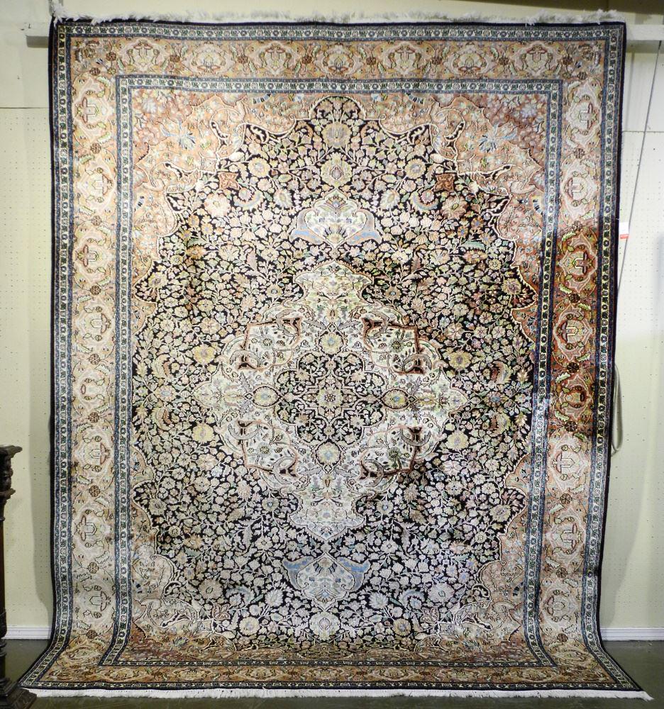 Kashmir Wool Carpet approximately 8'3" x 10'10". (1 of 7)