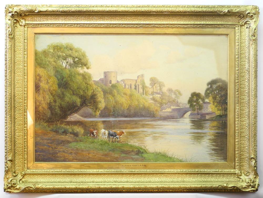 Watercolour signed Alfred East 1896, 20 1/4" x 30 1/4", (1 of 9)