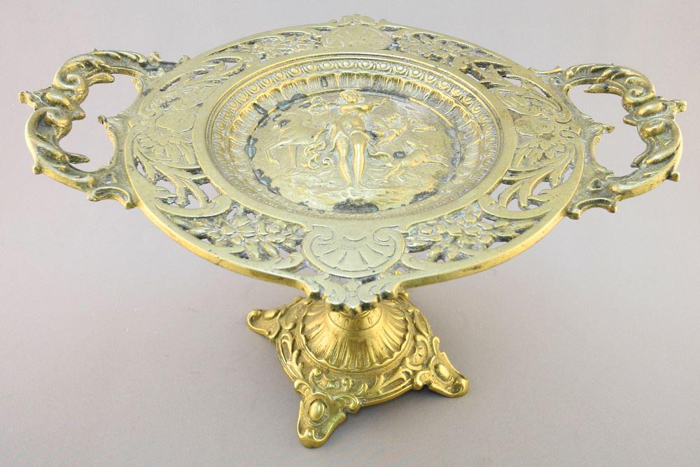 19th Century Renaissance Revival Tazza, 7 1/8" x 12 (1 of 8)