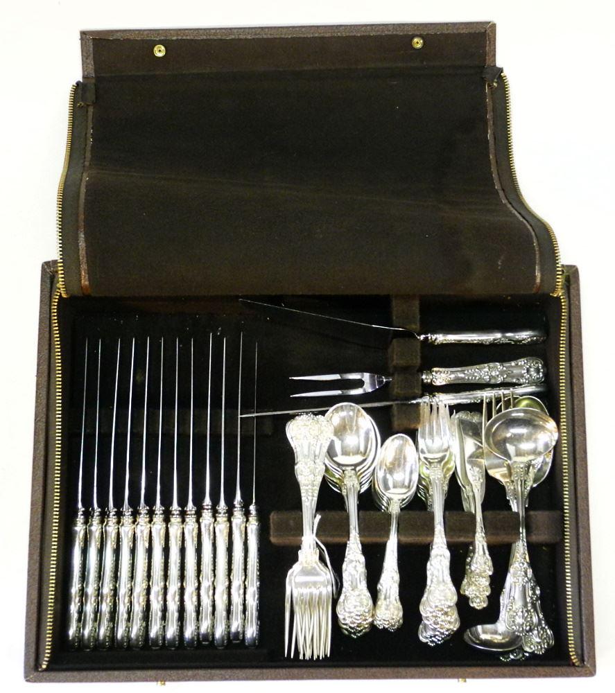 Set of Tiffany & Co. "English King" Sterling Silver (1 of 9)