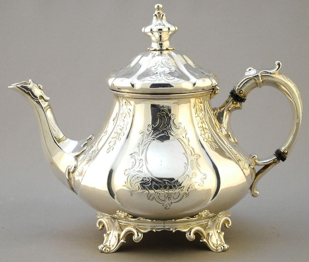 Victorian Sterling Silver Teapot by John Edward & (1 of 11)