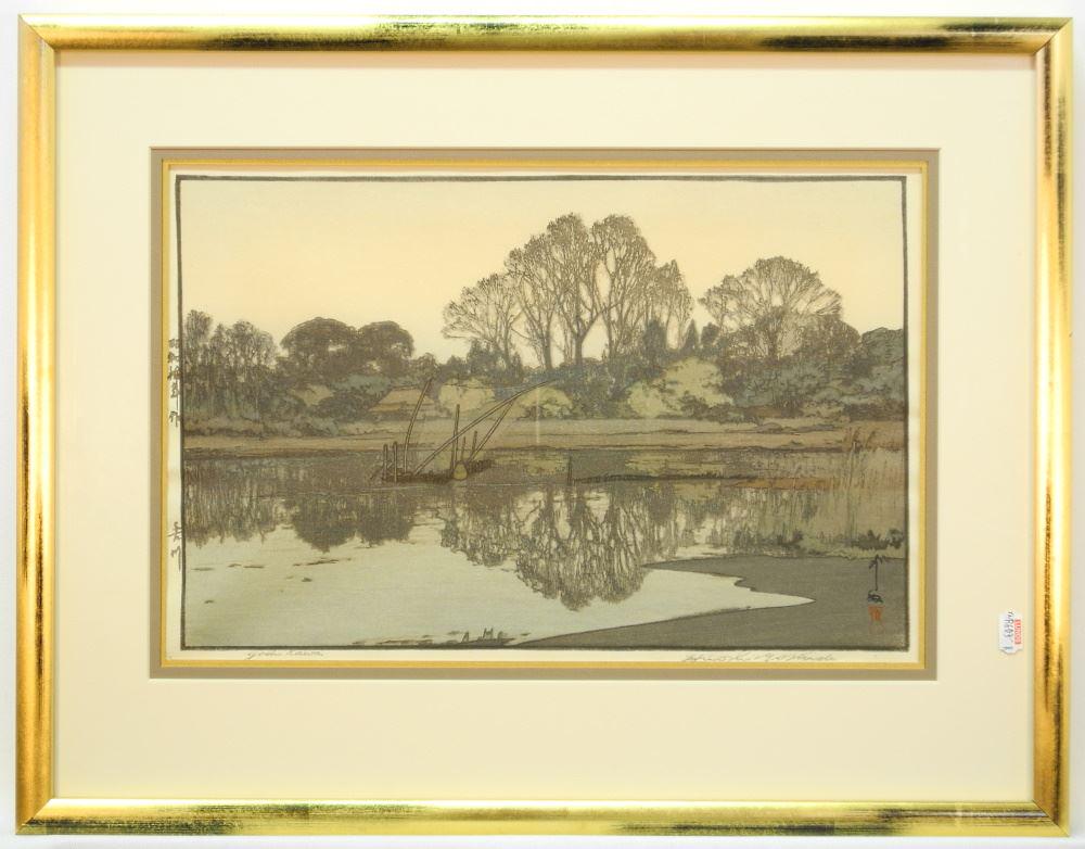 Japanese Woodblock Print signed Posthumously Hiroshi (1 of 14)