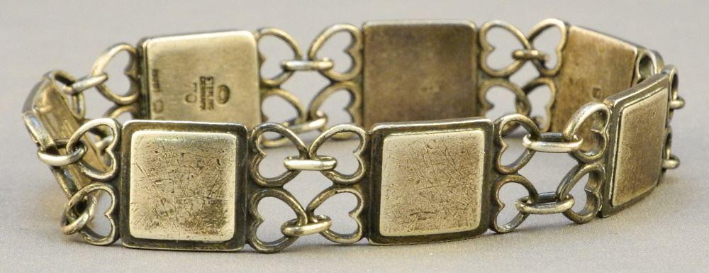 Hallmarked Georg Jensen Link Bracelet, Model #70, 7 (1 of 10)