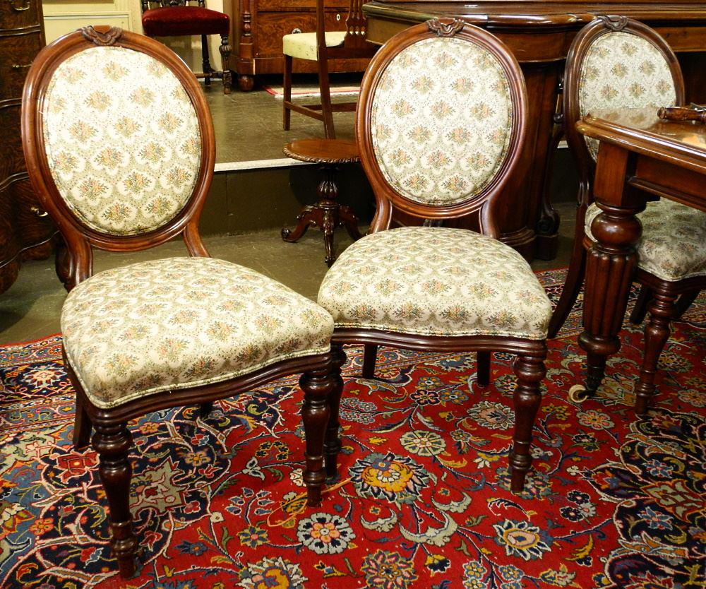 Set of eight 19th Century Mahogany Cameo Back Dining (1 of 6)