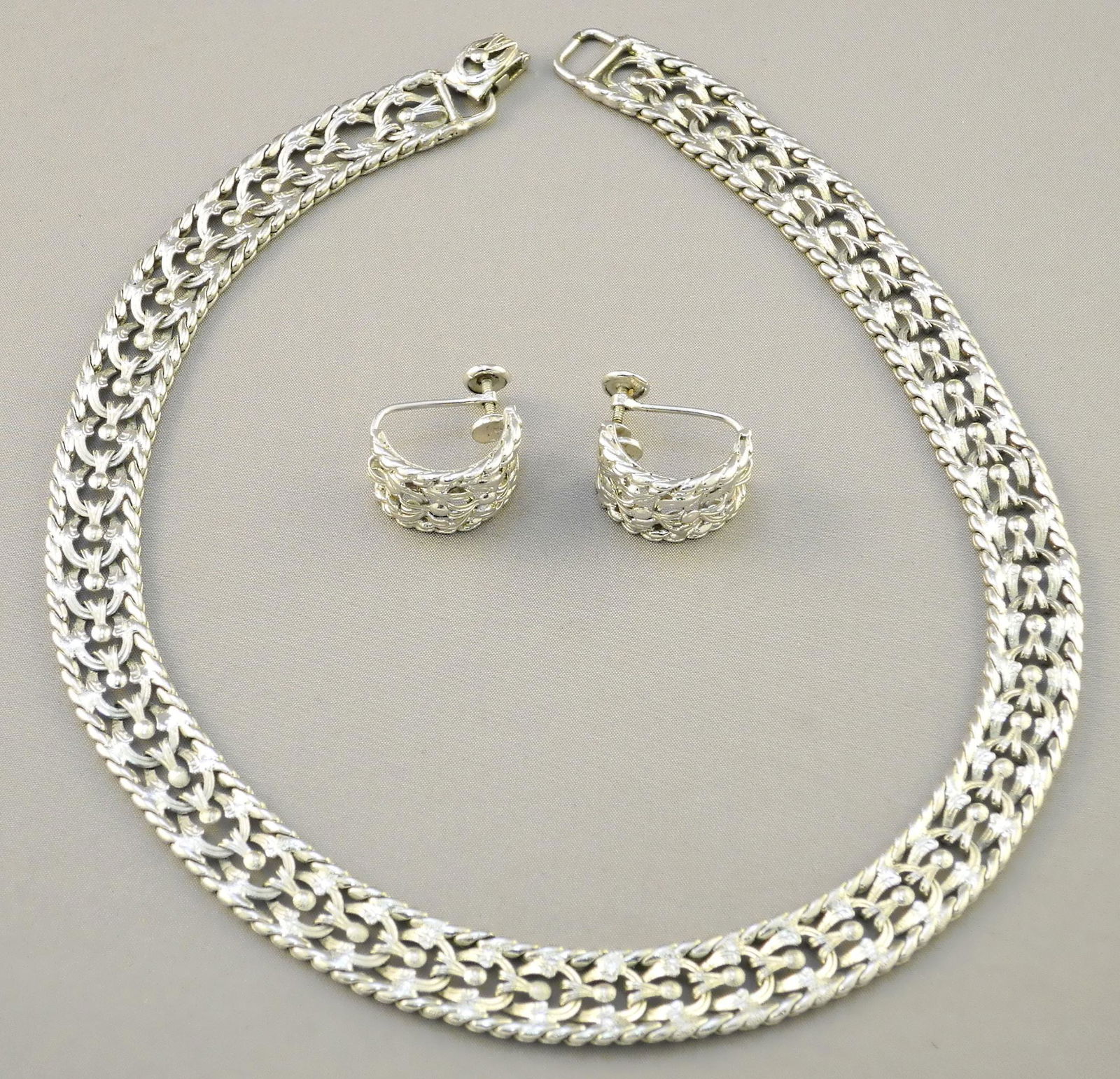 Danecraft Sterling Silver Necklace & Earrings. (1 of 9)