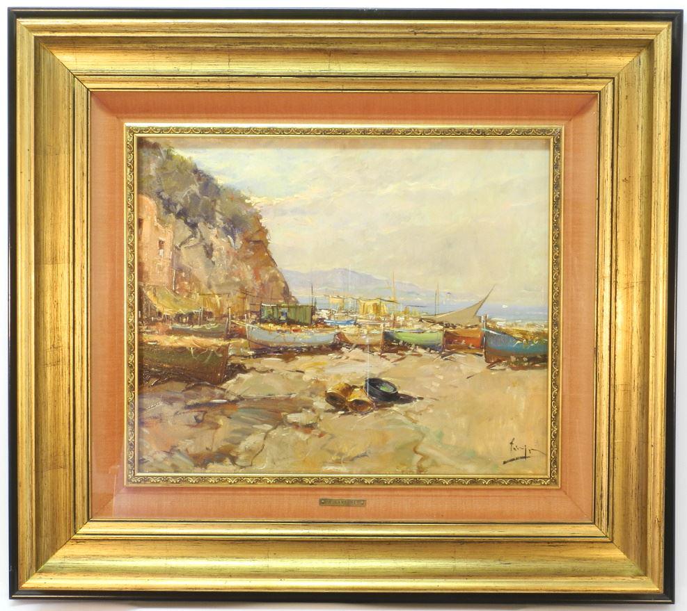 Oil on Canvas attributed to Antonio Sansone, 18" x 22", (1 of 6)