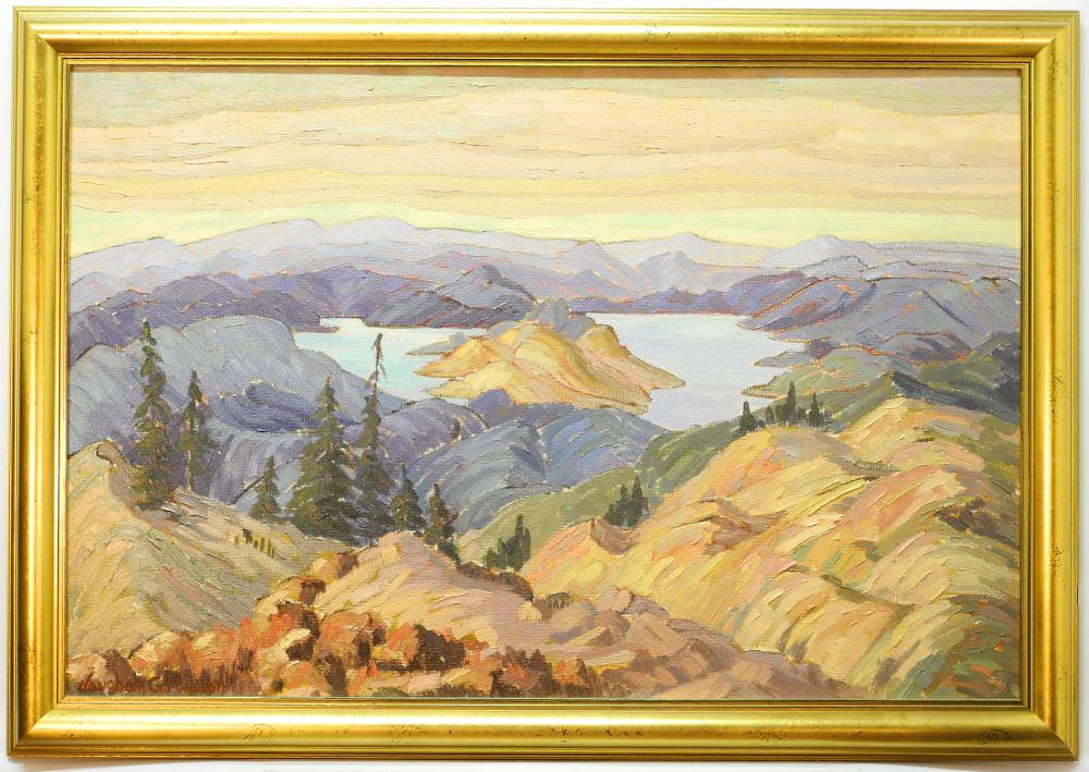Oil on Board signed (Ellen) Vaughan Grayson, 23 1/2" x (1 of 5)