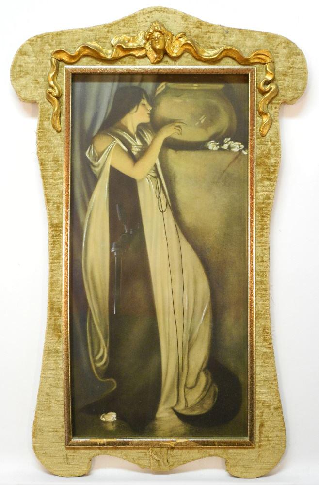 Lithograph with Heightening, 27 1/4" x 13 1/8", (1 of 3)