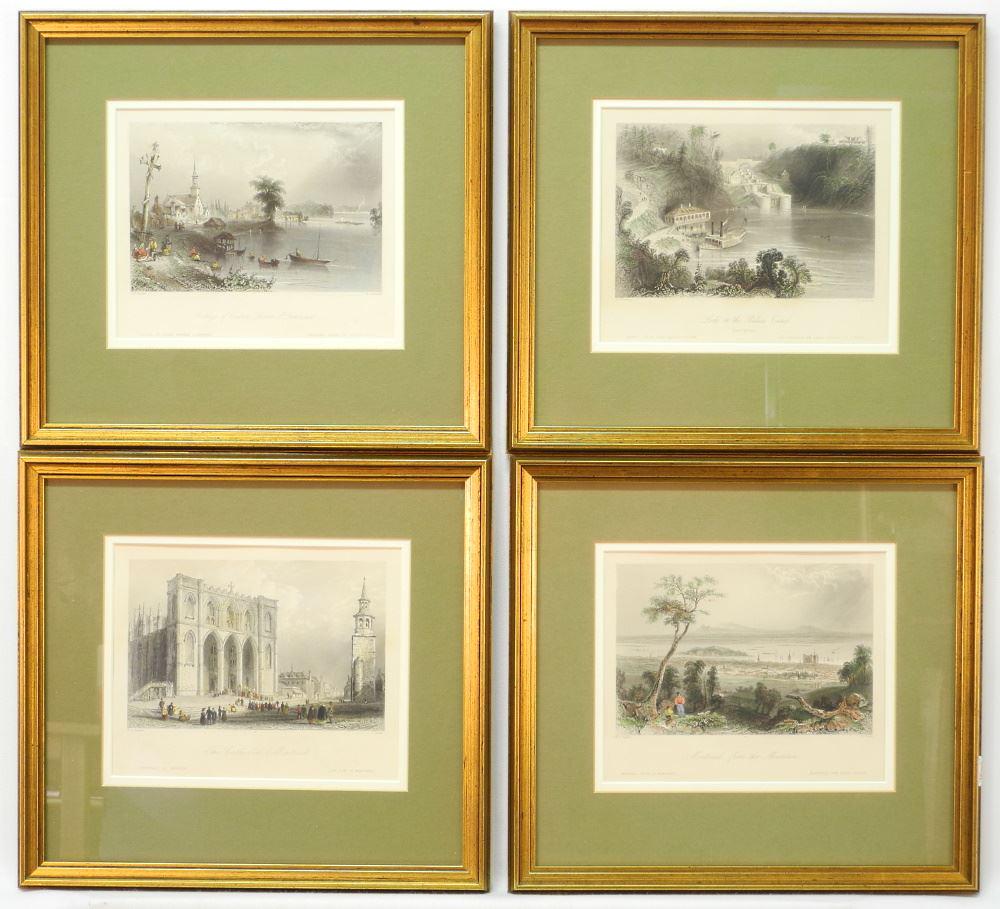 Collection of Canadian Scenic Bartlett Prints. (1 of 4)