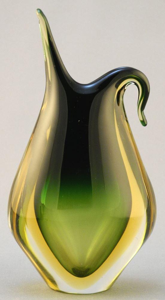 Unsigned Orrefors Art Glass Vase, 6 1/2" high.: Unsigned Orrefors Art Glass Vase, 6 1/2" high.