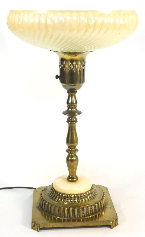 Brass Torchiere Style Floor Lamp, 25 1/2" high. (1 of 1)