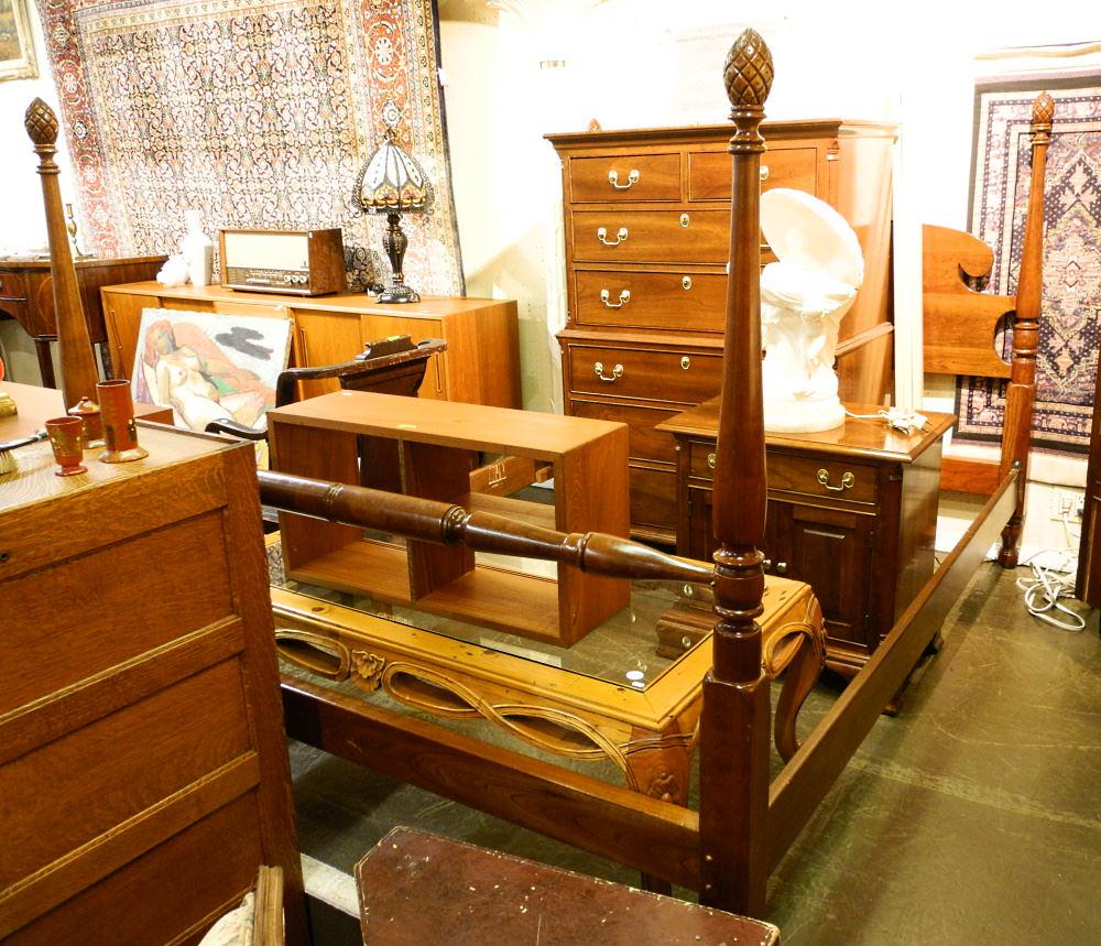 Stickley Cherry Bedroom Suite: Chest / Dresser/ Night (1 of 5)