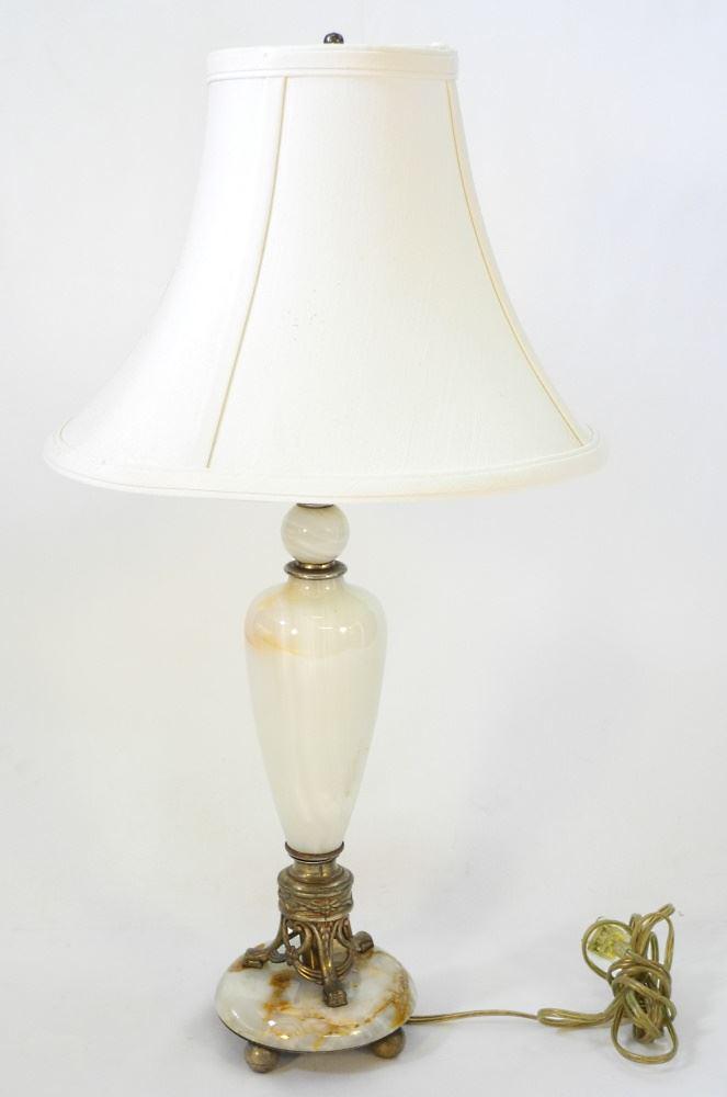 Onyx Table Lamp, 20" high. (1 of 2)