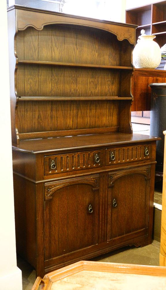 Oak Buffet & Hutch, 48 1/2" wide. (1 of 1)