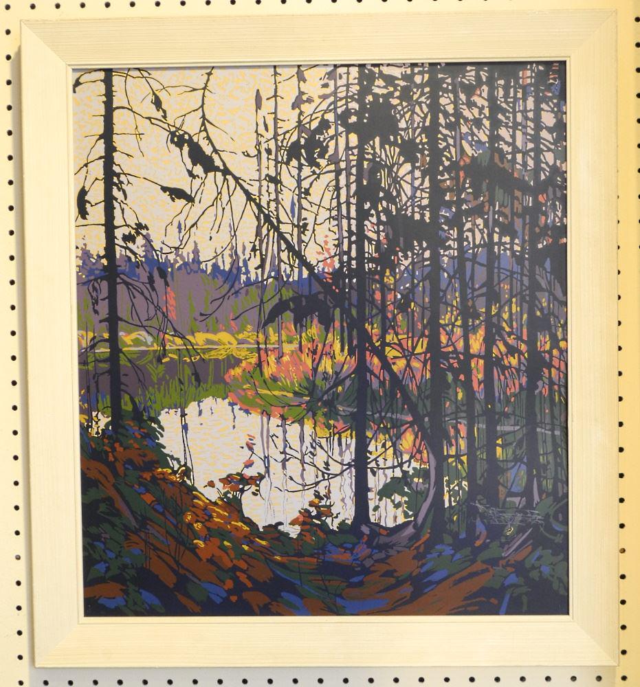 Sampson Matthews Tom Thomson Print, 21 1/2" x 19", hole (1 of 1)