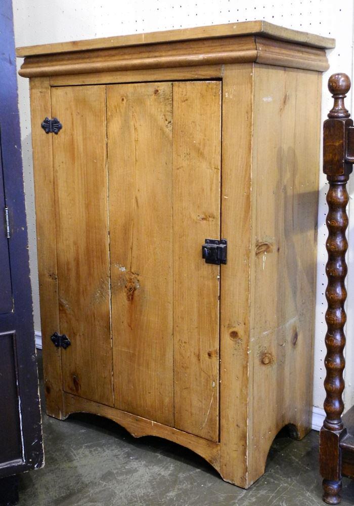 Canadiana Pine Style Small Cupboard, 39" high. (1 of 2)