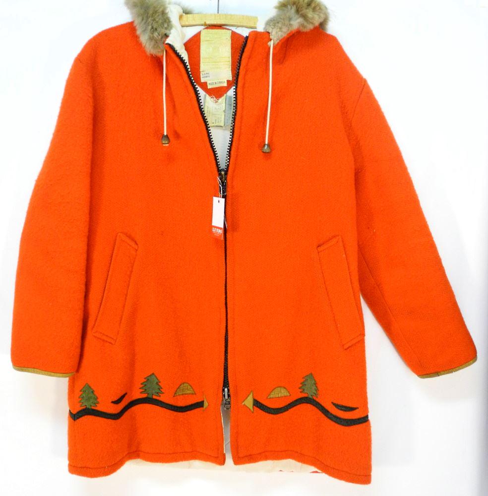 Vintage Hudson Bay Co. Embroidered Parka, size M. dated (1 of 2)