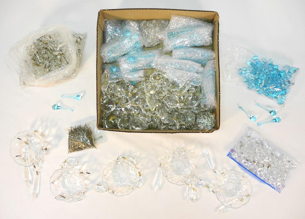 Group of Various Crystal Droplets & Chandelier (1 of 1)