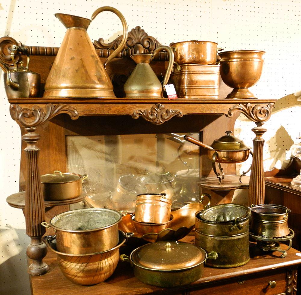 Collection of Various Copper Vessels. (1 of 1)