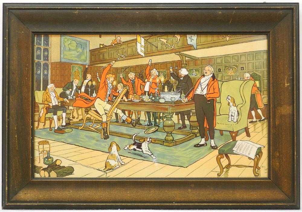 Cecil Aldin Colour Print, 12" x 19", "The Fallow Field (1 of 1)