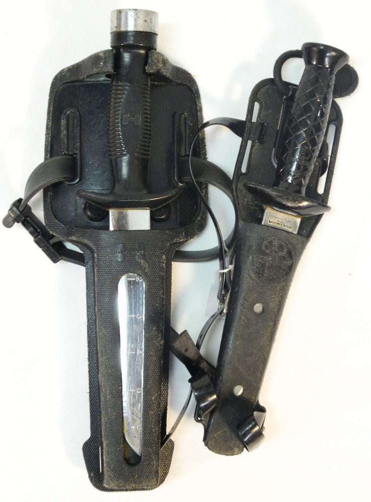2 Diving Knives in Sheaths, 13 1/2" & 11 3/4" length. (1 of 1)