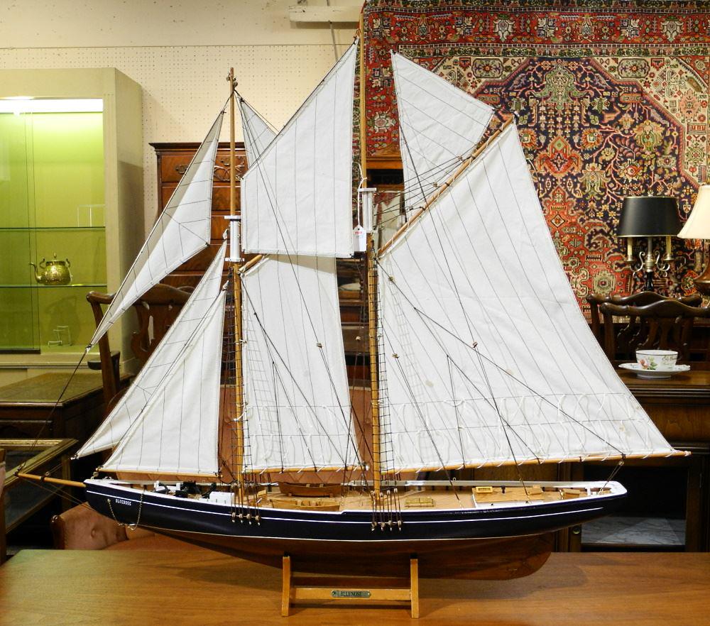 Ship's Model OF "The Bluenose", 40 3/4" x 47" x 7 1/4". (1 of 1)